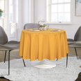 thumbnail image 3 of LAICAIW Round Tablecloth-90 Inch-Water Resistant Spill Proof Washable Polyester Table Cloth Decorative Fabric Table Cover for Dining Table, Buffet Parties and Camping, Gold, 3 of 7