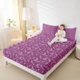thumbnail image 2 of Manfei Witch Silhouette Print Fitted Sheet Full,Cartoon Halloween Bed Set,3pcs,1 Fitted Sheet and 2 Pillowcases, 2 of 6