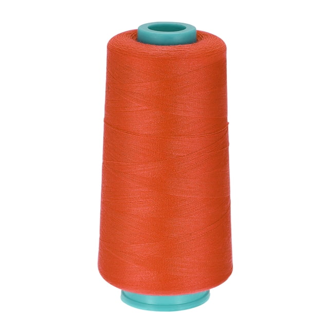 Unique Bargains Fil à Coudre en Polyester Tout Usage 3000 Yards 40S/2 (Orange)