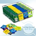 thumbnail image 3 of Sorbus Stackable Tea Bag Organizer with Hinged Lid, 12 Compartments, Plastic Tea Storage Holder for Kitchen, Set of 1, 3 of 9