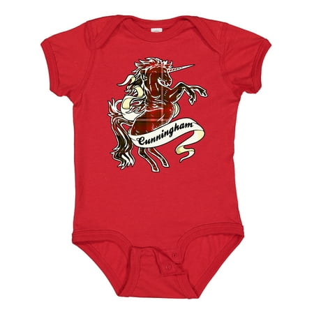 

Inktastic Cunningham Tartan Unicorn Gift Baby Boy or Baby Girl Bodysuit