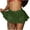 Green, variant on Womens Lace Underwear Tunic Solid Color High Waist Mesh Nightwear Skirts Trendy Ruffle Trim Lingerie Panties