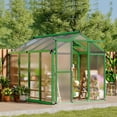 thumbnail image 1 of GloryStar Sunroom Style Aluminum Greenhouse with Durable Polycarbonate and Sliding Entryways, 1 of 7