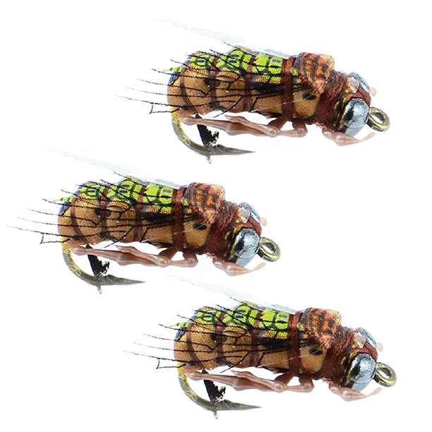 Moscas de pesca con mosca, señuelo de pesca, hundimiento rápido, cabeza de acero hecha a mano, accesorios realistas con anzuelo, trucha, Panfish, herr Zulema Señuelos de pesca con mosca