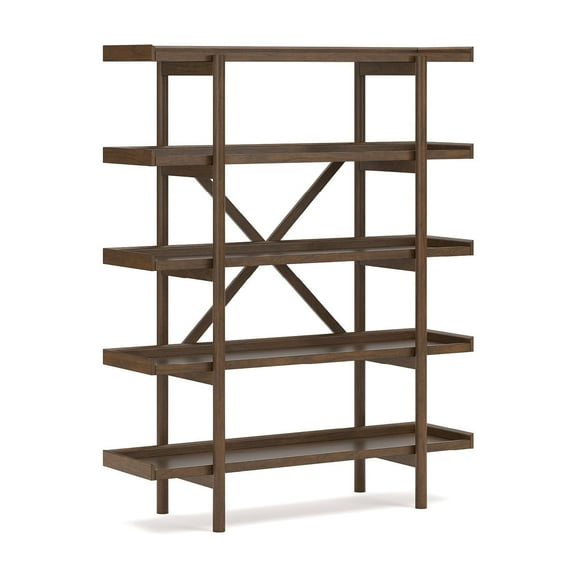 Signature Design by Ashley Lyncott 70" Mid-Century Bookcase, Brown