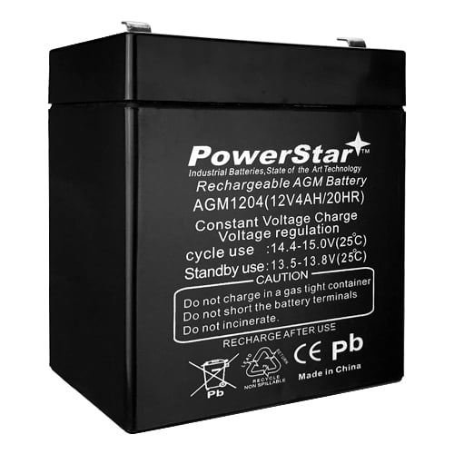 Casil Genuine CA1240 12V 4Ah SLA Alarm Battery 