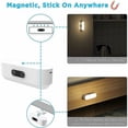 thumbnail image 4 of Luz LED para gabinete, tira de luz LED inalámbrica recargable regulable de 2000mAh con 5 colores de iluminación para armario y cocina, 4 of 5