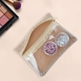thumbnail image 4 of Unique Bargains 1 Pc Lightweight Storage Makeup Bag for Business Travel Flannel Fabric Light Brown, 4 of 6