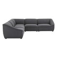 thumbnail image 3 of Modway Comprise 5-Piece Sectional Sofa in Charcoal, 3 of 10