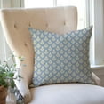 thumbnail image 6 of Block Print Throw Pillow Covers 18x18 Inch Set of 2 Light Blue Vintage Floral Outdoor Spring Summer Winter Grandmillennial Decorations Decorative Pillow Case for Home Living Room Couch Decor, 6 of 6