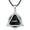 Black, variant on Therian Necklace Sterling Silver Wolf Head Therian Symbol Necklace Therian Jewelry for Women