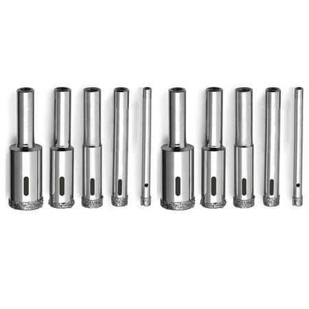 

10X Glass Drill Bit Set- Drill Bits Glass Extractor Remover Tool