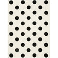 thumbnail image 2 of SAFAVIEH Kids Polka Dots Wool Area Rug, Ivory/Black, 6' x 9', 2 of 6