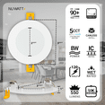 thumbnail image 5 of NuWatt 3'' Ultra Slim Selectable CCT New Construction LED Canless Recessed Wafer Light 12 Pack, 5 of 7