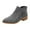 Grey, variant on Chelsea Boots Women Trendy Double Side Zipper Stacked Low Heel Pointed Toe PU Leather Fall Ankle Booties