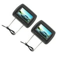 thumbnail image 1 of Car 2pcs 7 in Wireless Control Adjustable Headrest LCD Video Display MP5 Display Black, 1 of 7