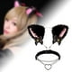 thumbnail image 3 of 2 diademas y gargantilla de cuero con forma de corazón, accesorios para el cabello para disfraz de anime. Gargantilla de cadena, 3 of 8