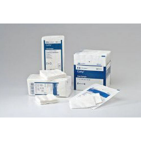 Curity NonWoven Sponge NonWoven Cellulose 4-Ply 3 X 4 Inch Rectangle Sterile, 3157 - Case of 600