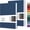 Oxford Blue, variant on A5 Notebook Soft Cover Journal Lined, Medium Softcover Notebook Vegan Leather Journals for Men Women Writing, Ruled Thick Paper Flexible Junk Diary 256 Pages 2-Pack (Camel Brown)