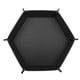 thumbnail image 3 of Bandeja hexagonal ados Caja de almacenamiento con soporte para bandeja rodante ados para juegos de RPG DND, interior Negro Baoblaze Bandeja de dados de mazmorras y dragones, 3 of 8