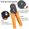 thumbnail image 3 of Ferrule Crimping Tool Kit Ferrule Crimper Plier 800Pcs Wire Ferrules Ends Terminals, 3 of 6