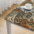 thumbnail image 4 of BANET  Kashmir Paisley Tablecloth for Kitchen Dinning Tabletop Decoration Parties Weddings Thanksgiving Christmas  white, 4 of 7