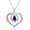 Amethyst, variant on THOYAS Birthstone Infinity Necklaces For Women Mom 925 Sterling Silver Heart Shaped Necklace With Gemstone, I Love You Mom Pendant Necklace Birthday for Mother
