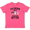 thumbnail image 3 of Inktastic Ice Cream Makes Everything Better Youth T-Shirt, 3 of 5