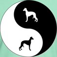 thumbnail image 3 of CafePress - Yin Yang Whippet Dark T Shirt - Men's Classic Graphic Cotton T-Shirt, 3 of 4