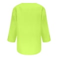 thumbnail image 5 of DPTALR T-Shirt à Col Rond à Manches 3/4 pour Femme, 5 of 5