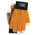 thumbnail image 2 of YABCSAZ Men's Winter Thermal Gloves Coldproof Fleece-Lined Thick Warm Touch Screen Stretchy Velvet Gloves for Outdoor Cold Weather, Yellow, 2 of 3