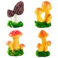 thumbnail image 1 of 4 minihongos de jardín de resina para decoración, micropaisaje de hongos, adorno de hongos, 1 of 4