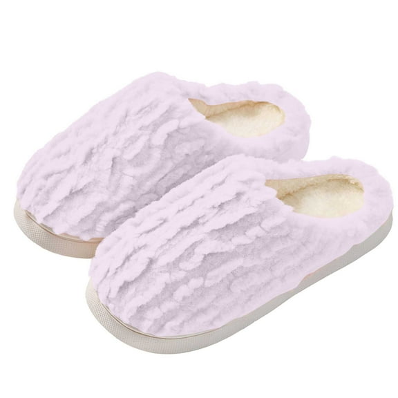 Slides for Women House Shoes for Women Slippers Winter Warm Shoes Indoor Outdoor Comfortable Soft Cozy Fuzzy Slides For