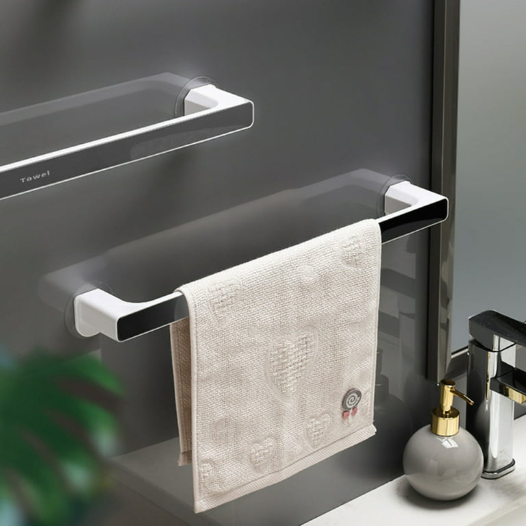 Self-Adhesive Bathroom Accessories Toilet Bathroom Towel Rack Hardware Wall  Hanging Shelving Towel Rail Rod Holder Wall-Mounted - AliExpress