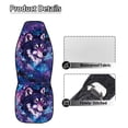 thumbnail image 6 of Uorisanigo Galaxy Wolf Car Seat Covers 2 Pcs Car Seat Covers Front Seats Only Waterproof Breathable Easy to Install Anti-Slip Back Fabric Universal Fit for Auto Truck Van SUV, 6 of 7
