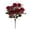 Red, variant on 1 Bouquet Artificial Roses Flowers– 12" Burgundy Rose Silk Flowers with Stems Realistic Fake Rose Bouquet for Wedding Arrangements Table Vase Centerpieces Home Event Decor, Fall Orange