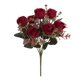 thumbnail image 1 of Ramo de rosas y peonías artificiales de seda | Decoración para bodas, fiestas y el hogar | Arreglo floral de mano para centro de mesa, 1 of 6