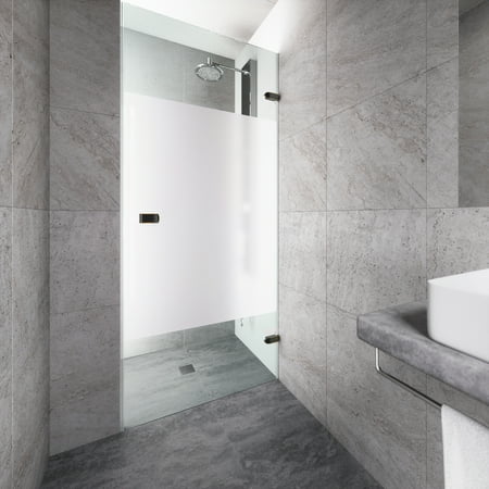 Vigo Tempo 28 Adjustable Frameless Shower Door With Privacy Panel