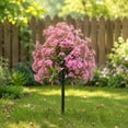 thumbnail image 5 of Artificial Gladiolus Topiary Ball Flowers With Ground Stake Outdoor Faux Plants Weather Resistant Fake Shrub Garden Decor For Porch Patio Landscaping Summer Fall Holiday Home Decoration, 5 of 7