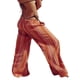 thumbnail image 2 of Pantalones de Rayas para Mujer, Cintura Alta, Pierna , Algodón y , Moda Playera, Cintura Elástica, Pantalones Casuales Sueltos. Naranja L, 2 of 7