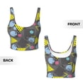 thumbnail image 6 of Goofa Geometric Printed Sports Bras for Women, High Impact Running Bra Workout Crop Tank Tops Longline Sports Bra Push up-Large, 6 of 9