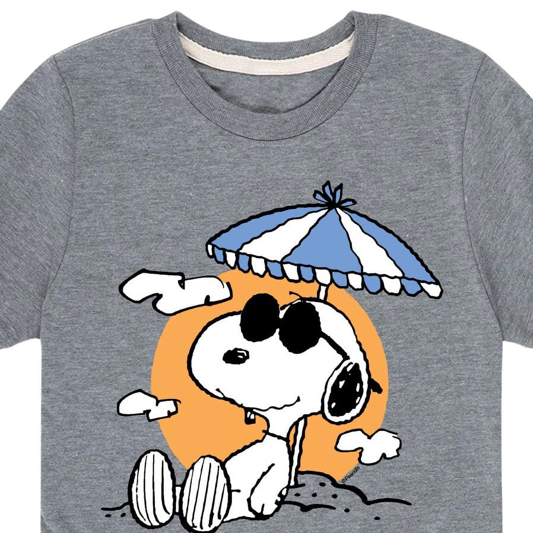 Peanuts Snoopy Beach Day Toddler And Youth Short Sleeve