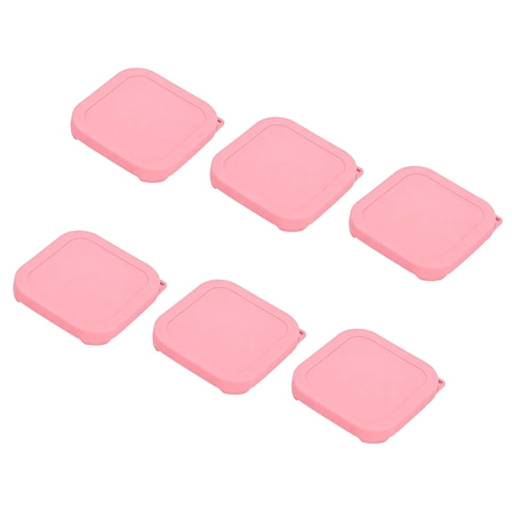 Replacement Lids for Square Glass Bowls Container Colorful Silicone Covers For Preservation