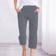 thumbnail image 1 of WILLBEST Pantalones Casuales para Mujer: Transpirables, de Tejido Liso, de 7/8 de Largo, Modernos, para Uso Diario, Cómodos y elegantes. Chica, 1 of 3