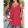 thumbnail image 2 of Chaleco Sin Mangas con Cuello en V para Mujer, Color Rojo Rosa, Talla XL, 2 of 4