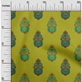 thumbnail image 1 of oneOone Polyester Lycra Lime Green Fabric Floral & Paisley Block Sewing Material Print Fabric By The Yard 56 Inch Wide, 1 of 1