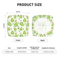 thumbnail image 6 of Easygdp Kawaii Avocado Square Chair Cushion Cover Stretch Chair Seat Covers Removable Washable for Hotel, Bedroom, Office, 6 of 9