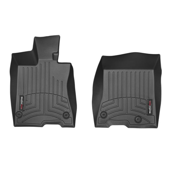 WeatherTech Custom Fit FloorLiners compatible with 2016-2020 Acura RLX - 1st Row (Driver & Passenger), Black