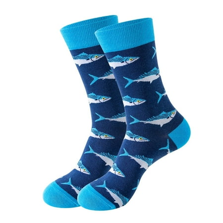 

Paptzroi Print Socks For Women Girls Ocean Series Print Colorful Pattern Novelty Cute Long Socks Size 13 Cotton Quarter Socks Women