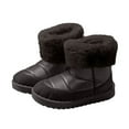 thumbnail image 3 of Toddler Kids Girls' Boots Snow Boots with Faux Fur Footwear Fleece Lined Winter Fashion Warm Footwear Warm Boots Toddler Shoes Solid Color Breathable Winter Fashion Footwear, 3 of 7